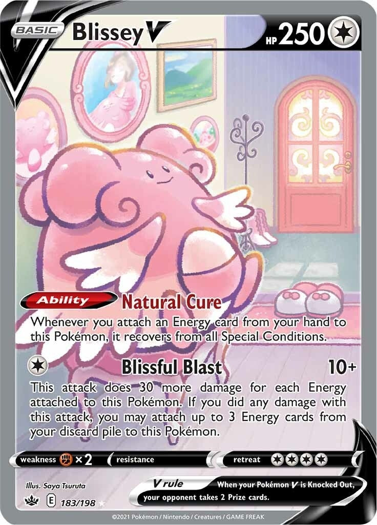 Image for Blissey V (Alternate Full Art) (183/198) (SWSH06) - Pokemon