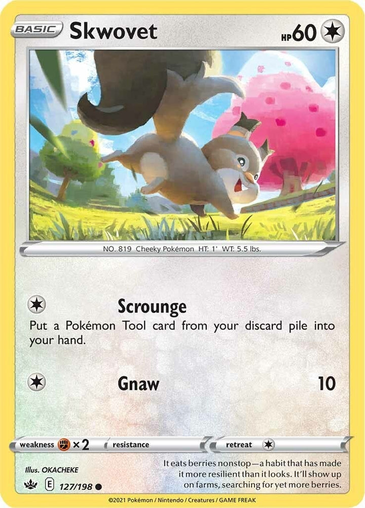 Image for Skwovet (127/198) (SWSH06) - Pokemon