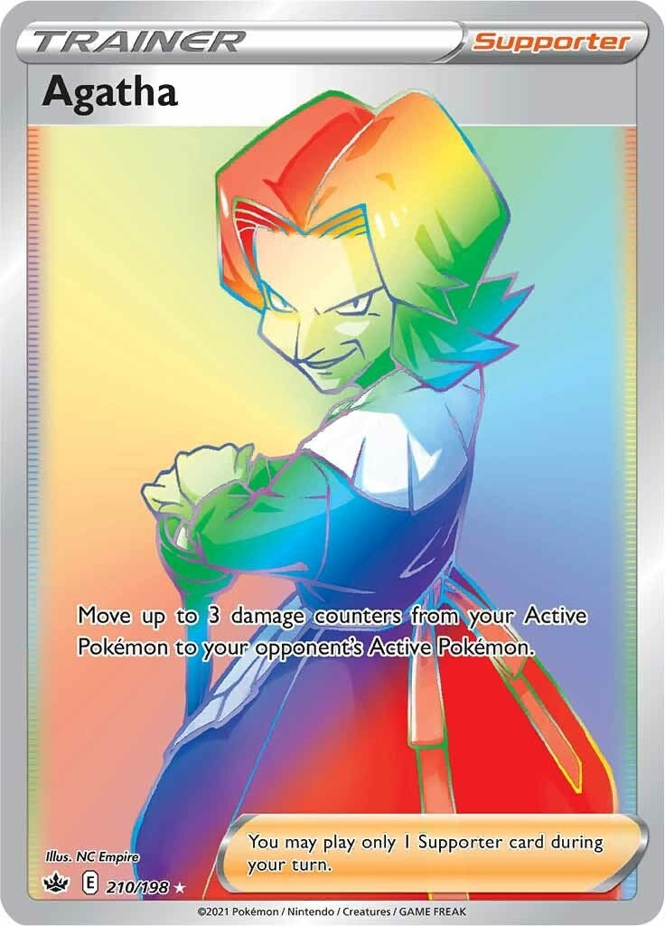 Image for Agatha (Secret) (210/198) (SWSH06) - Pokemon