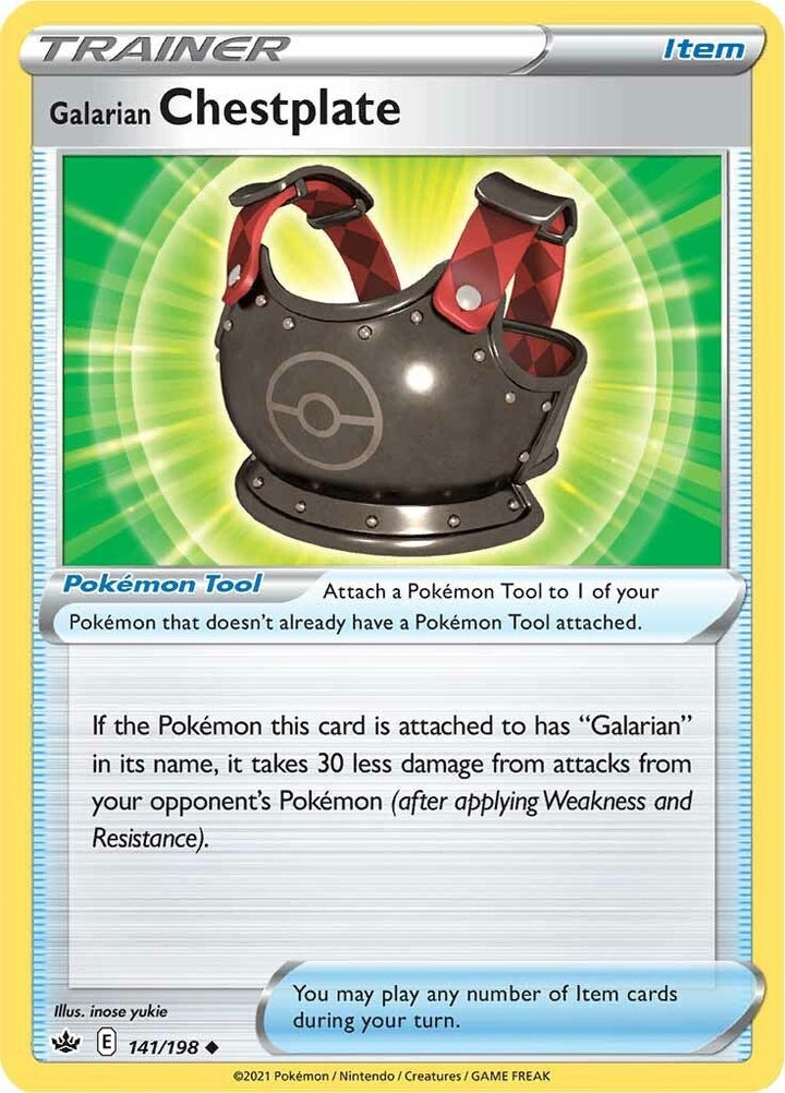 Image for Galarian Chestplate (141/198) (SWSH06) - Pokemon