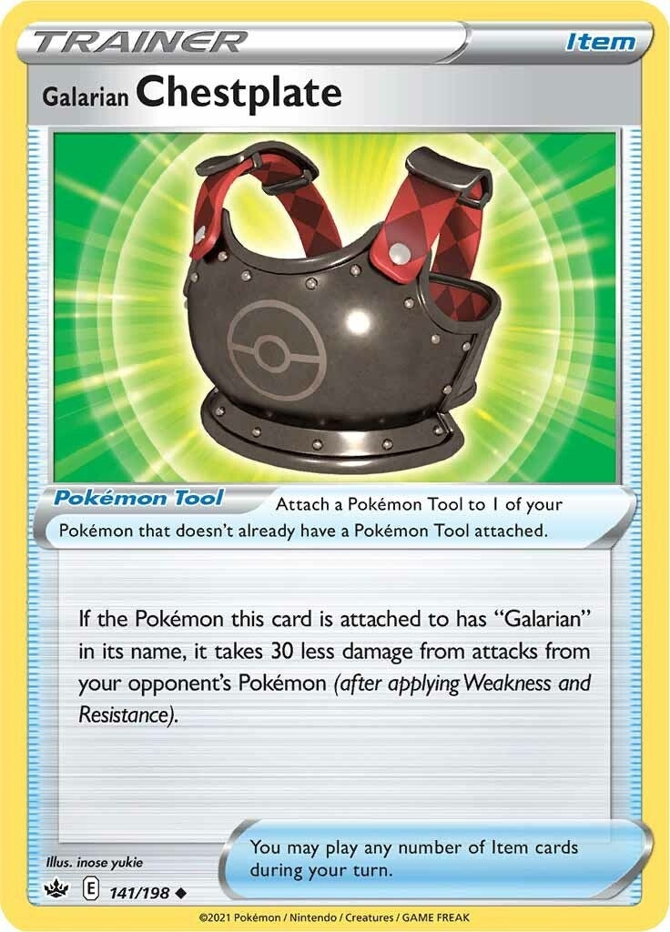 Image for Galarian Chestplate (141/198) (SWSH06) - Pokemon