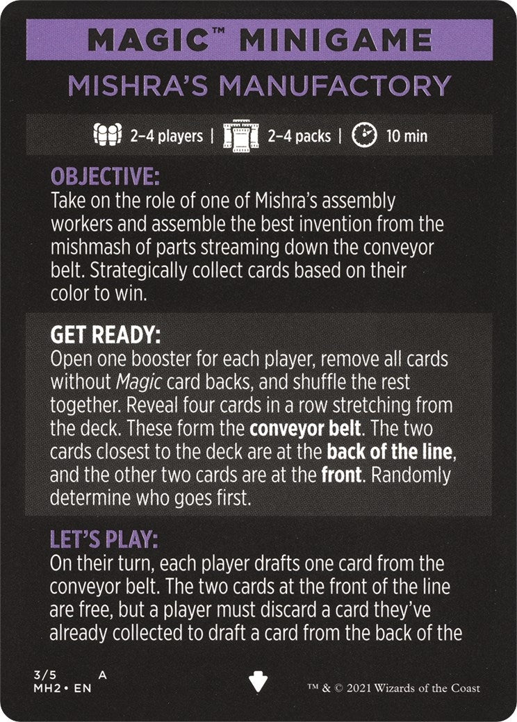 Image for Magic Minigame: Mishra's Manufactory (3) - Magic: The Gathering
