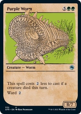 Image for Purple Worm (Showcase) (332) - Magic: The Gathering