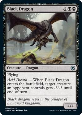 Image for Black Dragon (90) - Magic: The Gathering