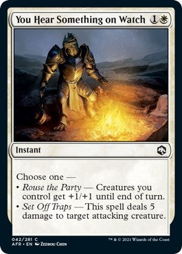 Image for You Hear Something on Watch (42) - Magic: The Gathering