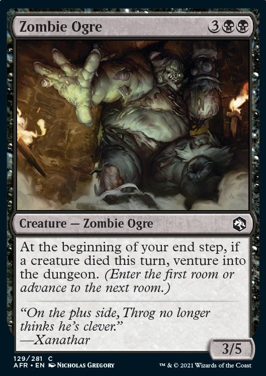 Image for Zombie Ogre (129) - Magic: The Gathering