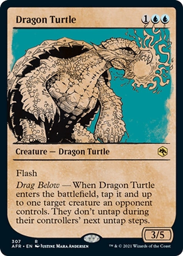 Image for Dragon Turtle (Showcase) (307) (AFR) - Magic: The Gathering
