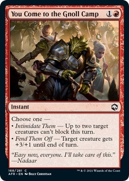 Image for You Come to the Gnoll Camp (168) - Magic: The Gathering