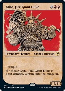 Image for Zalto, Fire Giant Duke (Showcase) (323) - Magic: The Gathering