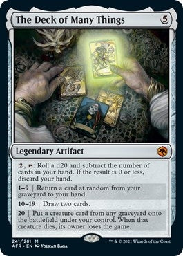 Image for The Deck of Many Things (241) (AFR) - Magic: The Gathering
