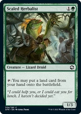 Image for Scaled Herbalist (204) - Magic: The Gathering