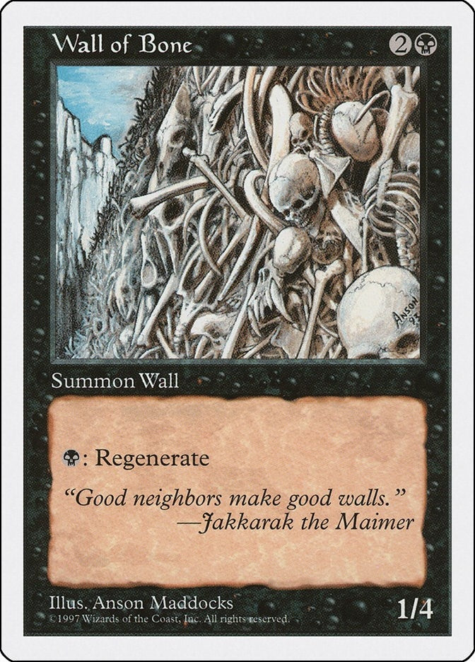 Image for Wall of Bone - Magic: The Gathering