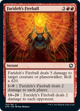 Image for Farideh's Fireball (142) - Magic: The Gathering