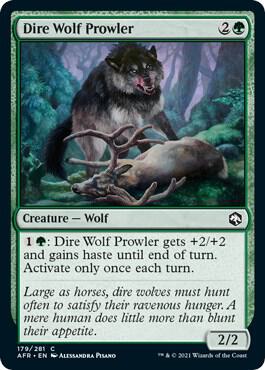Image for Dire Wolf Prowler (179) - Magic: The Gathering
