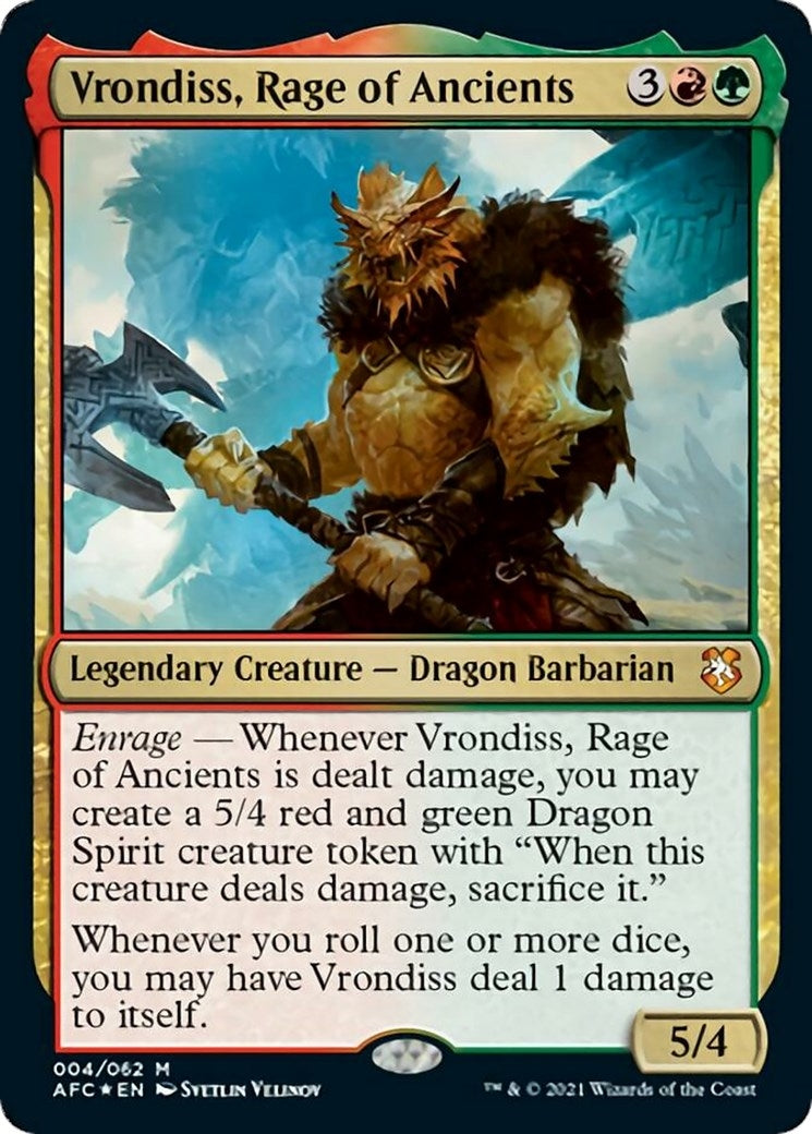 Image for Vrondiss, Rage of Ancients (4) - Magic: The Gathering