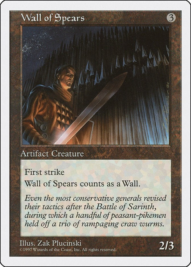 Image for Wall of Spears - Magic: The Gathering