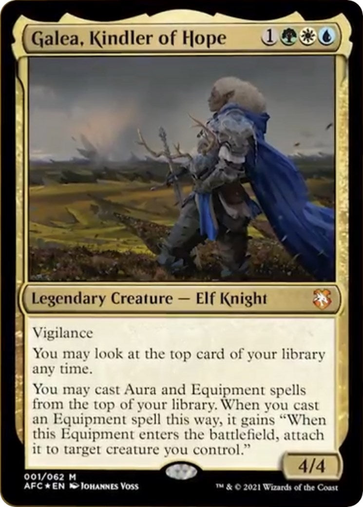 Image for Galea, Kindler of Hope (Display Commander) - Thick Stock (1) - Magic: The Gathering