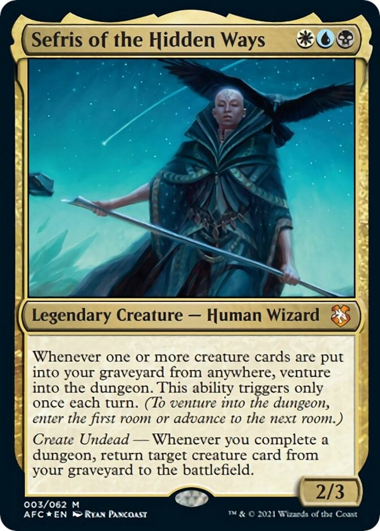 Image for Sefris of the Hidden Ways (Display Commander) - Thick Stock (3) - Magic: The Gathering