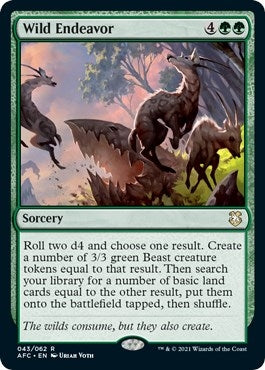 Image for Wild Endeavor (43) - Magic: The Gathering