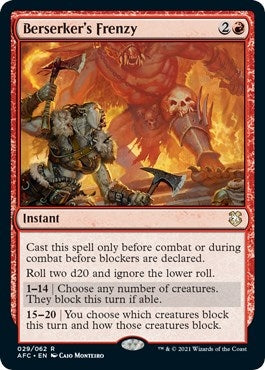 Image for Berserker's Frenzy (29) - Magic: The Gathering