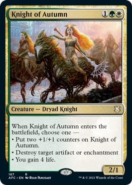 Image for Knight of Autumn (187) - Magic: The Gathering