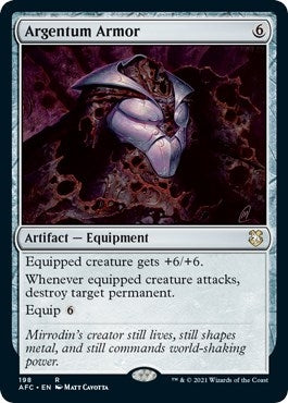 Image for Argentum Armor (198) (AFC) - Magic: The Gathering