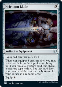 Image for Heirloom Blade (208) - Magic: The Gathering