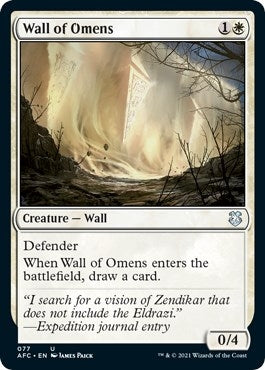 Image for Wall of Omens (77) - Magic: The Gathering