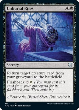 Image for Unburial Rites (111) - Magic: The Gathering