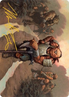 Image for Hobgoblin Bandit Lord Art Card (Gold-Stamped Signature) (30) - Magic: The Gathering