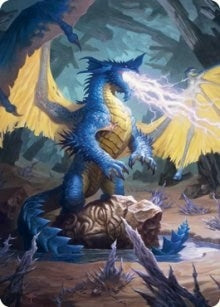Image for Blue Dragon Art Card (73) (ASAFR) - Magic: The Gathering