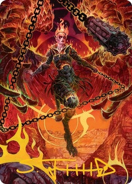 Image for Zariel, Archduke of Avernus Art Card (Gold-Stamped Signature) (77) - Magic: The Gathering