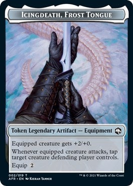 Image for Icingdeath, Frost Tongue Token (2) (AFR) - Magic: The Gathering
