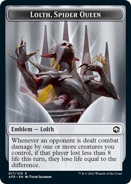 Image for Emblem - Lolth, Spider Queen (17) (AFR) - Magic: The Gathering