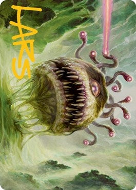 Image for Beholder Art Card (Gold-Stamped Signature) (1) - Magic: The Gathering