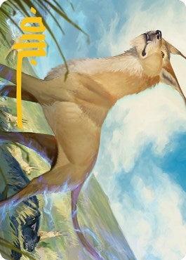 Image for Blink Dog Art Card (Gold-Stamped Signature) (20) - Magic: The Gathering