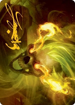 Image for Flameskull Art Card (Gold-Stamped Signature) (14) - Magic: The Gathering