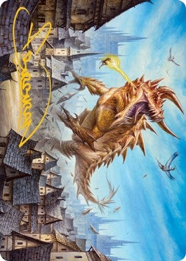 Image for Tarrasque Art Card (Gold-Stamped Signature) (19) - Magic: The Gathering