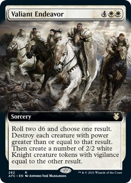 Image for Valiant Endeavor (Extended Art) (282) - Magic: The Gathering