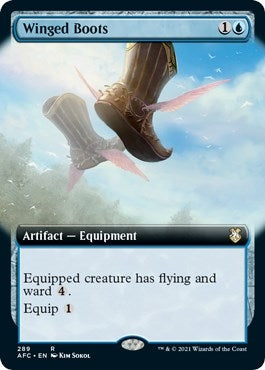 Image for Winged Boots (Extended Art) (289) - Magic: The Gathering
