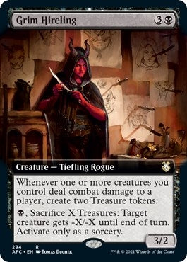 Image for Grim Hireling (Extended Art) (294) - Magic: The Gathering