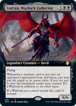 Image for Lorcan, Warlock Collector (Extended Art) (296) - Magic: The Gathering