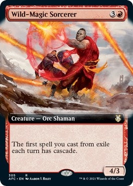 Image for Wild-Magic Sorcerer (Extended Art) (305) - Magic: The Gathering