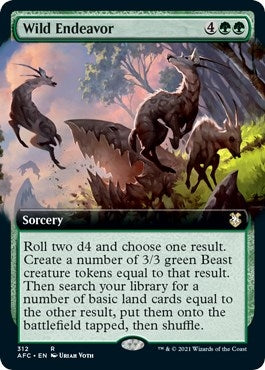 Image for Wild Endeavor (Extended Art) (312) - Magic: The Gathering