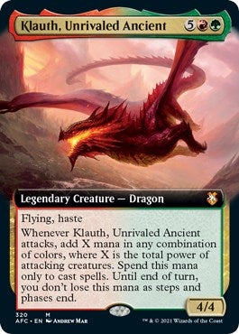 Image for Klauth, Unrivaled Ancient (Extended Art) (320) - Magic: The Gathering