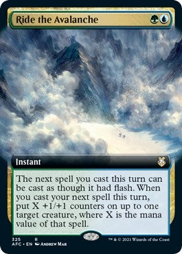 Image for Ride the Avalanche (Extended Art) (325) - Magic: The Gathering