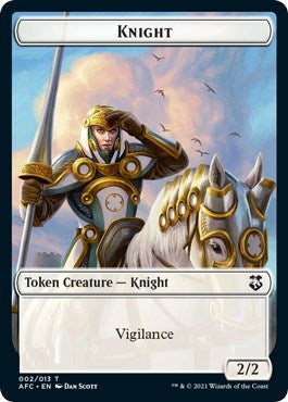 Image for Knight // Saproling Double-Sided Token (2 // 8) - Magic: The Gathering