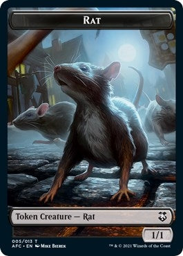 Image for Rat // Zombie Double-Sided Token (5 // 9) - Magic: The Gathering