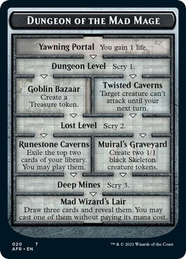 Image for Dungeon of the Mad Mage // Lost Mine of Phandelver Double-Sided Token (20 // 21) (AFR) - Magic: The Gathering