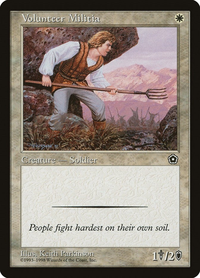 Image for Volunteer Militia - Magic: The Gathering